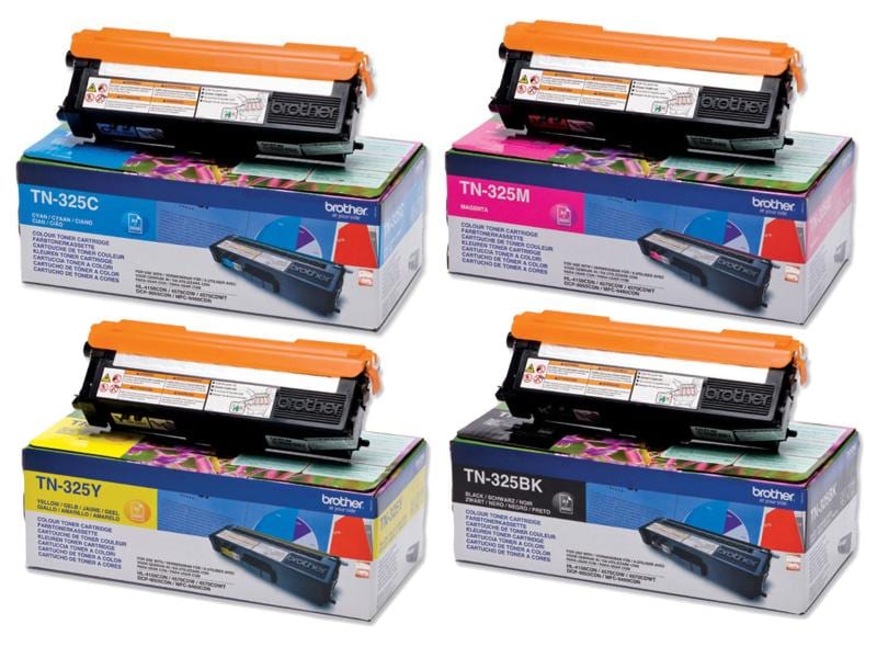 Brother Kits de toner TN-325 noir/Cyan/Magenta/Yellow