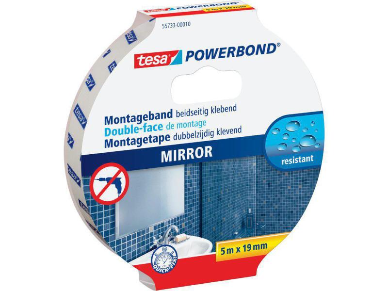 tesa Ruban de montage Powerbond 19 mm x 5 m, Blanc