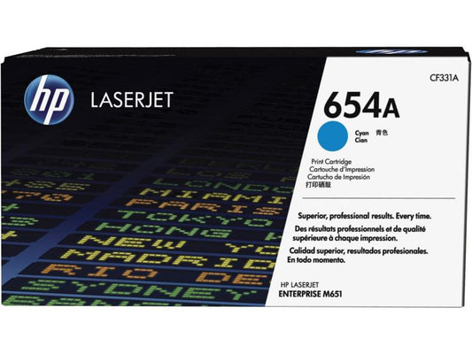 HP Toner Nr. 654A (CF331A) Cyan