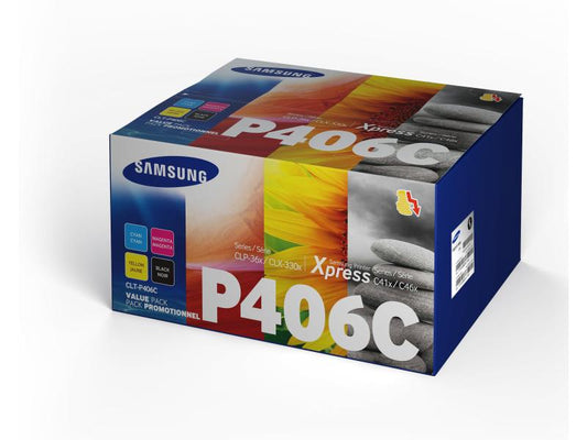 Samsung by HP Kits de toner CLT-P406C / SU375A noir/Cyan/Magenta/Yellow