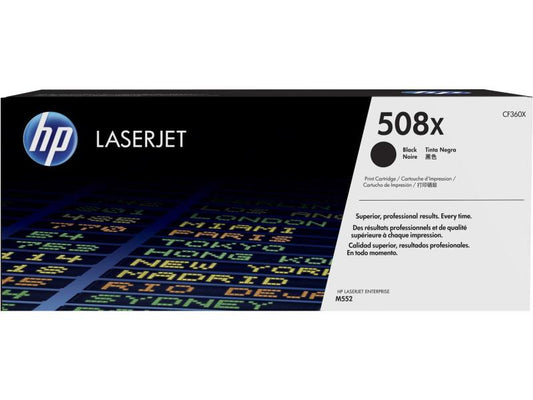 HP Toner Nr. 508X (CF360X) noir