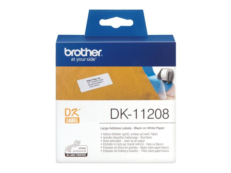 Brother Rouleau à étiquettes DK-11208 Thermo Direct 38 x 90 mm