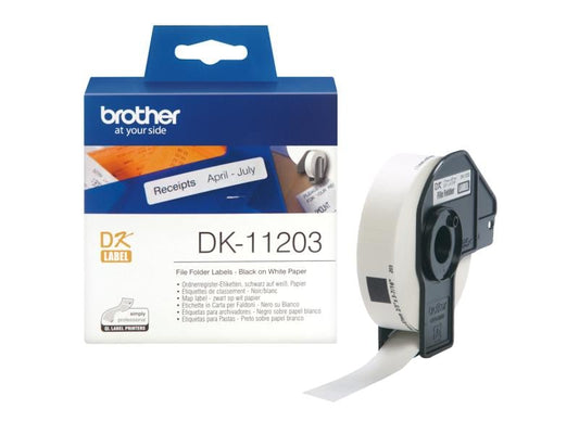 Brother Rouleau à étiquettes DK-11203 Thermo Direct 17 x 87 mm