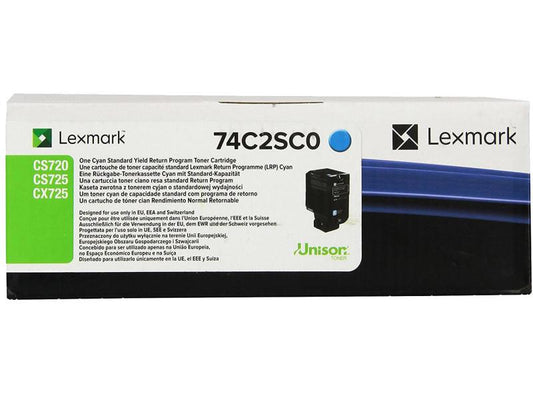 Lexmark Toner 74C2SC0 Cyan