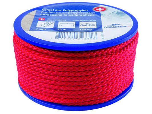 Meister Cordon Ø 3 mm, 25 m, 180 kg, rouge