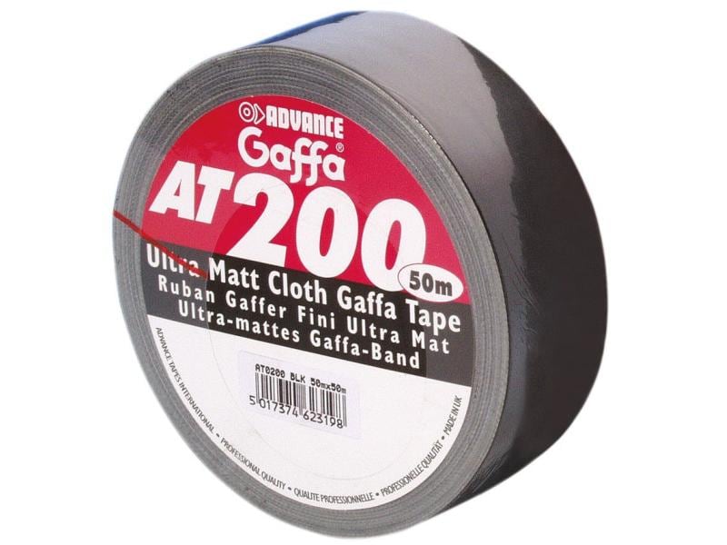 Advance Gaffa Tape AT200 50 mm x 50 m, Noir