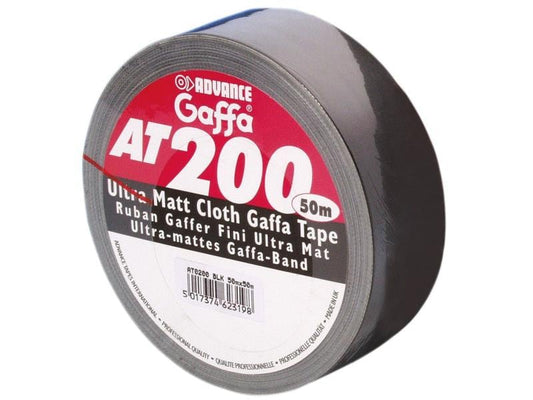 Advance Gaffa Tape AT200 50 mm x 50 m, Noir