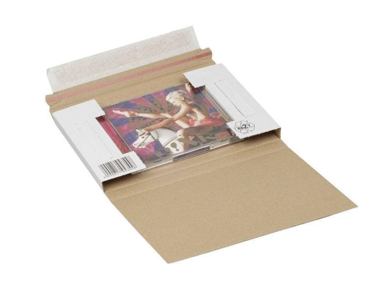 ELCO Pochette d’expédition Boîtier pour CD/DVD 22 x 15 x 1.7 cm, 50 pièces