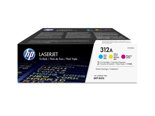 HP Toner Nr. 312A (CF440AM) Cyan/Magenta/Yellow