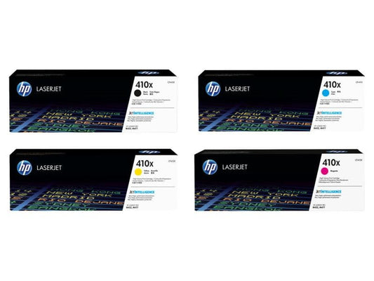HP Kits arc-en-ciel Nr. 410X (CF410X-CF413X) BL/C/M/Y
