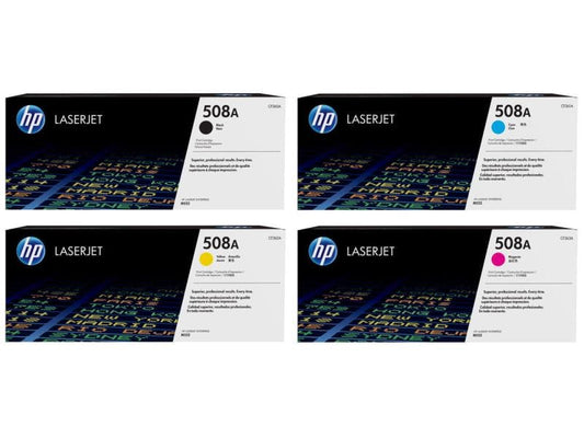 HP Kits arc-en-ciel Nr. 508A (CF360A-CF363A) BL/C/M/Y
