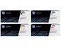 HP Kits arc-en-ciel Nr. 508X (CF360X-CF363X) BL/C/M/Y