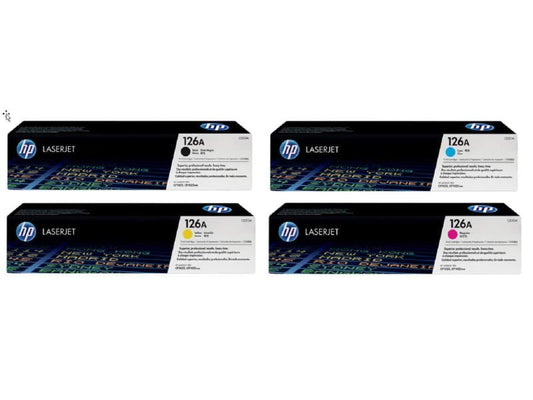 HP Kits arc-en-ciel Nr. 126A (CE310A-CE313A) BL/C/M/Y