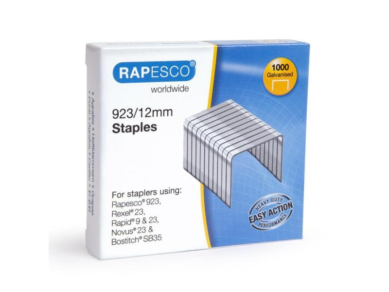 Rapesco Agrafe 923/12 mm 1000 Pièce/s