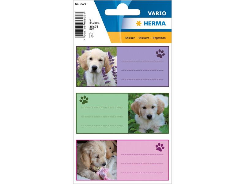 Herma Stickers Étiquettes scolaires Hunde