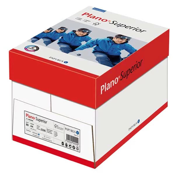 PLANO Superior Papier Premium  extra blanc A4 80g - 1 Carton (2'500 Feuilles)